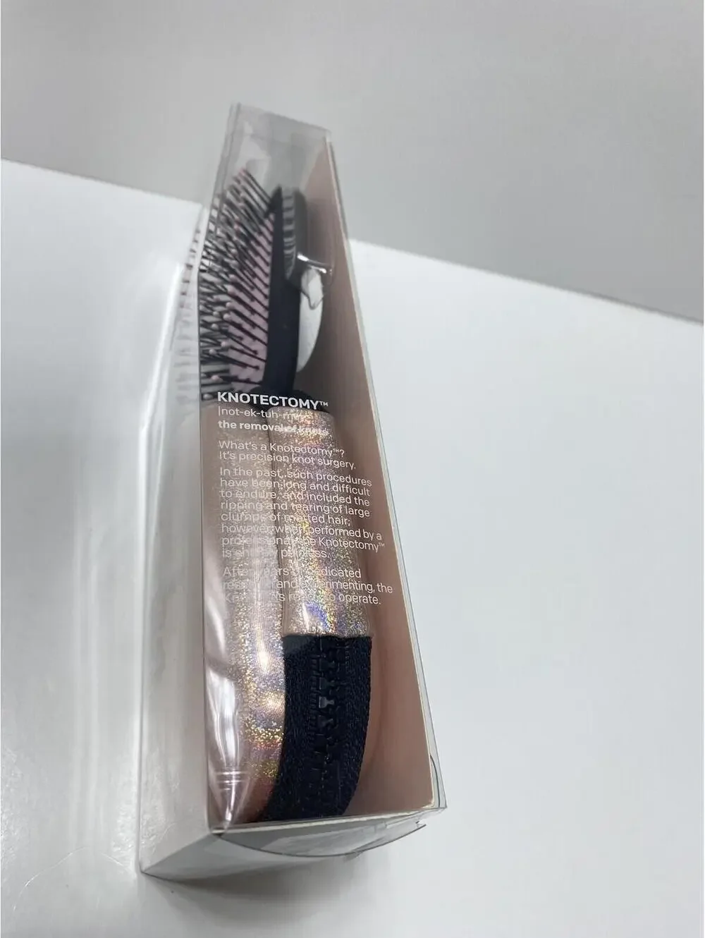 Conair Knot Dr Pro Mini Wet Dry Hair Detangler Brush with Carry Case